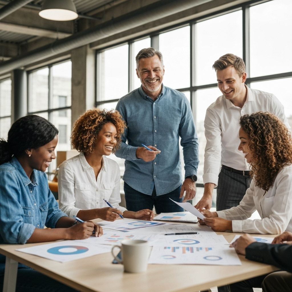 Our team working together